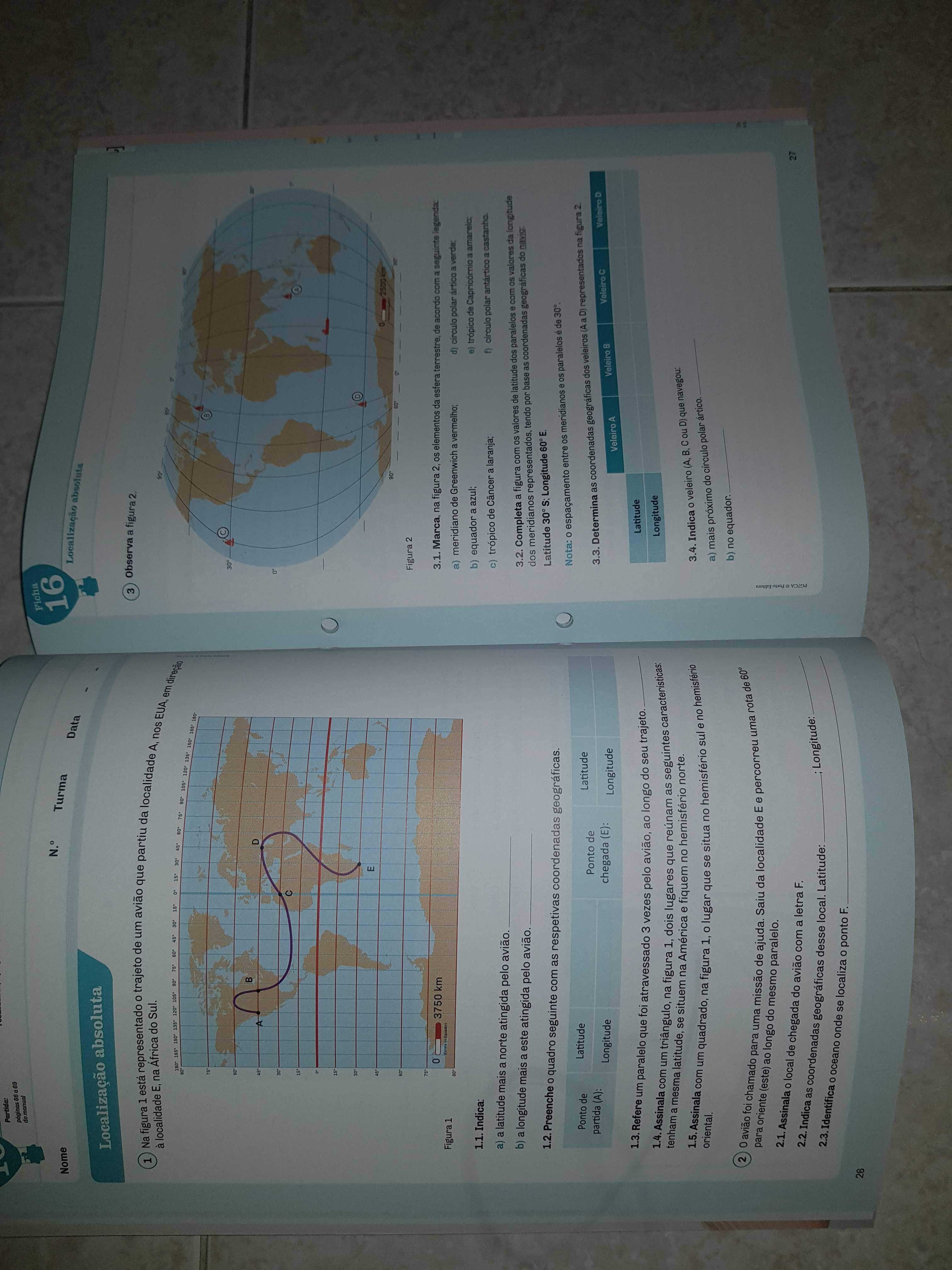 Caderno de atividades Geografia 7 ano