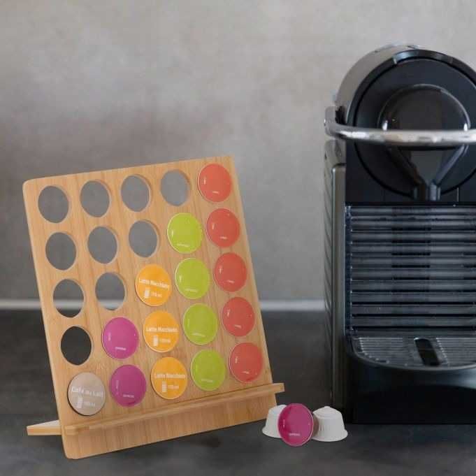 Stojak na 25 kapsułek Dolce Gusto bambusowy