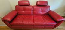 Kanapa skórzana firmy Etap Sofa - rozkładana