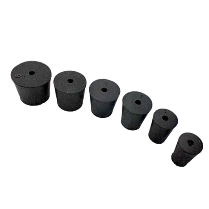 Фторопластові перехідники, пробки; пластикові, гумові та скляні пробки