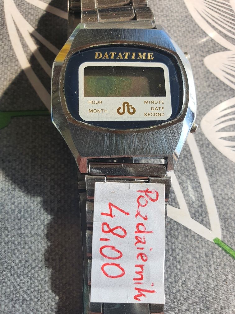 Zegarek męski prl. Datatime.