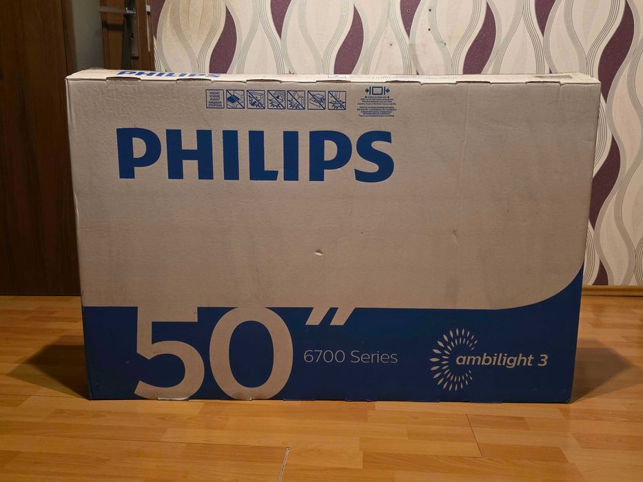 Zestaw Telewizor PHILIPS 50PUS6703/12 Ambilight+Półki ścienne z hakiem