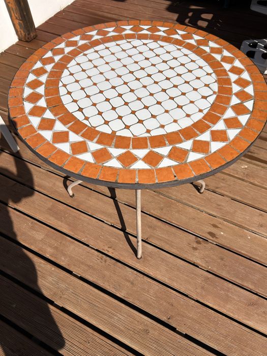 Mesa de Jardim em mosaico