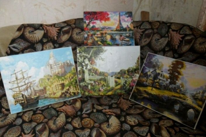 Вышивка крестиком, бисером, стразами, акрил. Обмен.