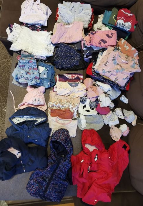 Mega paka ubranek dla dziewczynki rozm. 86 /92