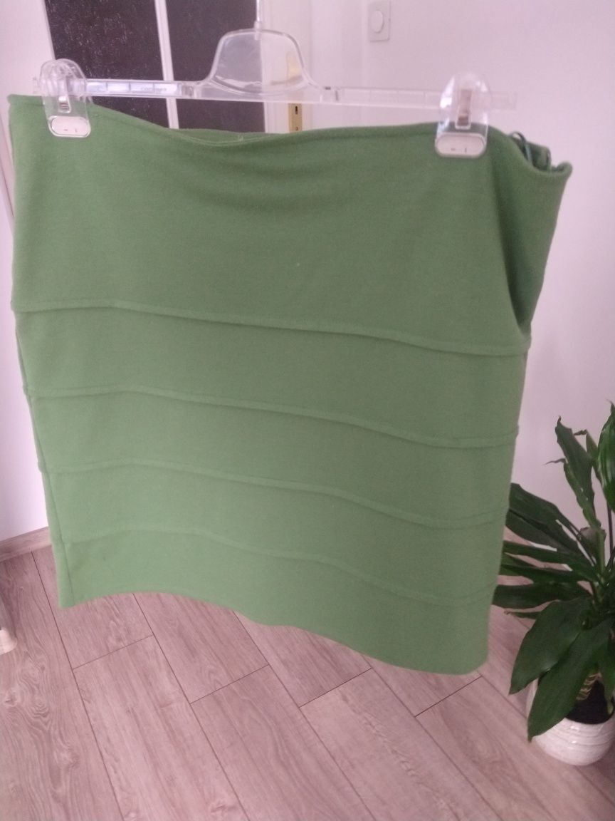 Charles Vögele zielona spódniczka dopasowana obcisła ołówkowa 46 xl XX