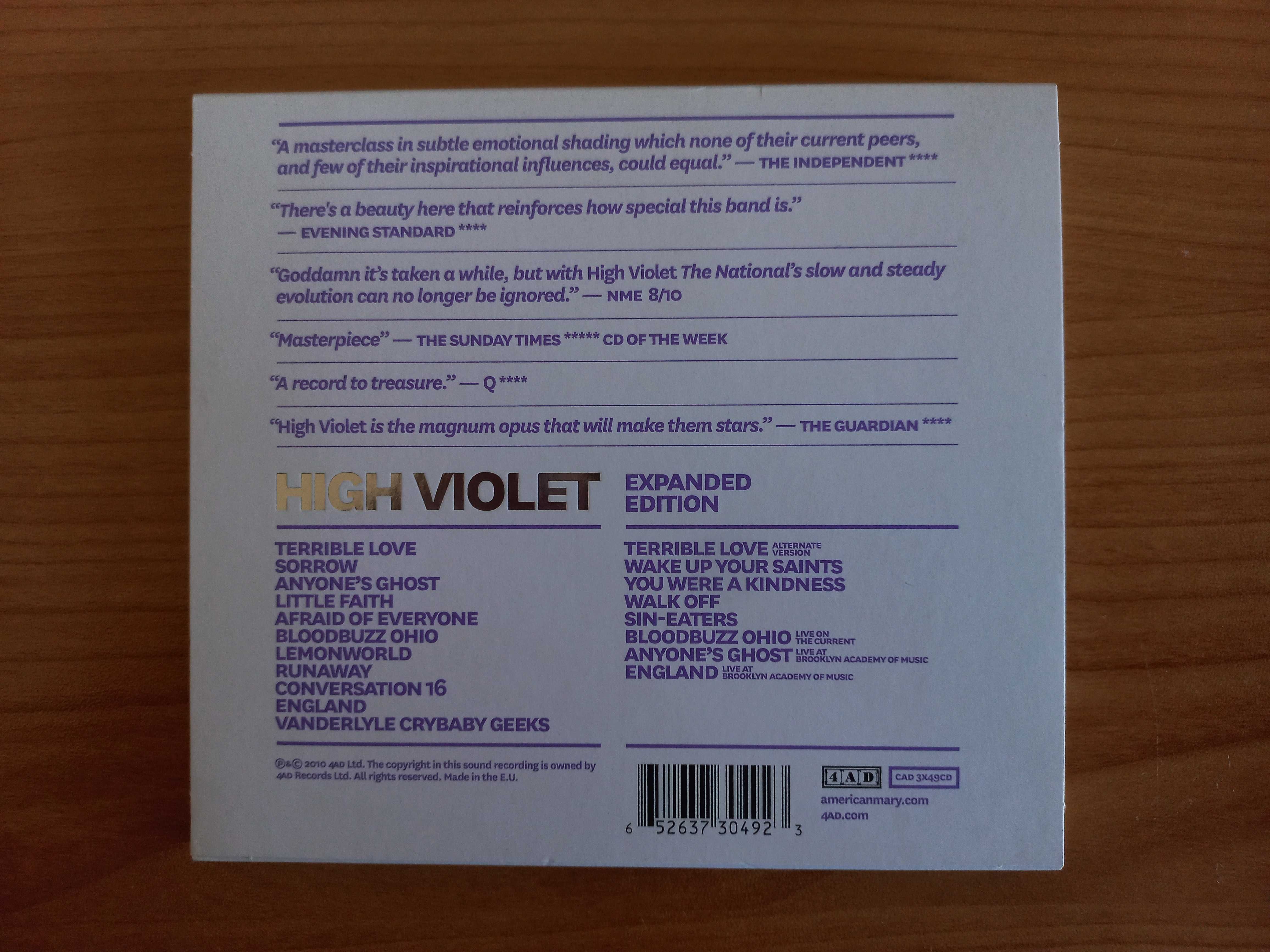 The National. High Violet (edição expandida, 2CD)