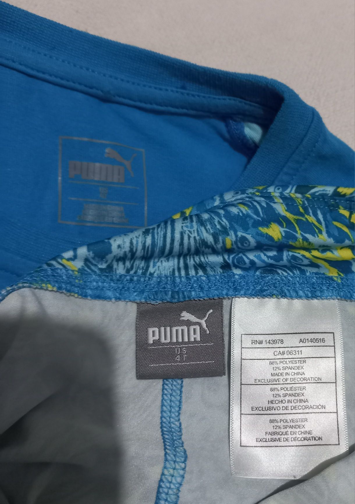 Літній костюм Puma для дівчинки