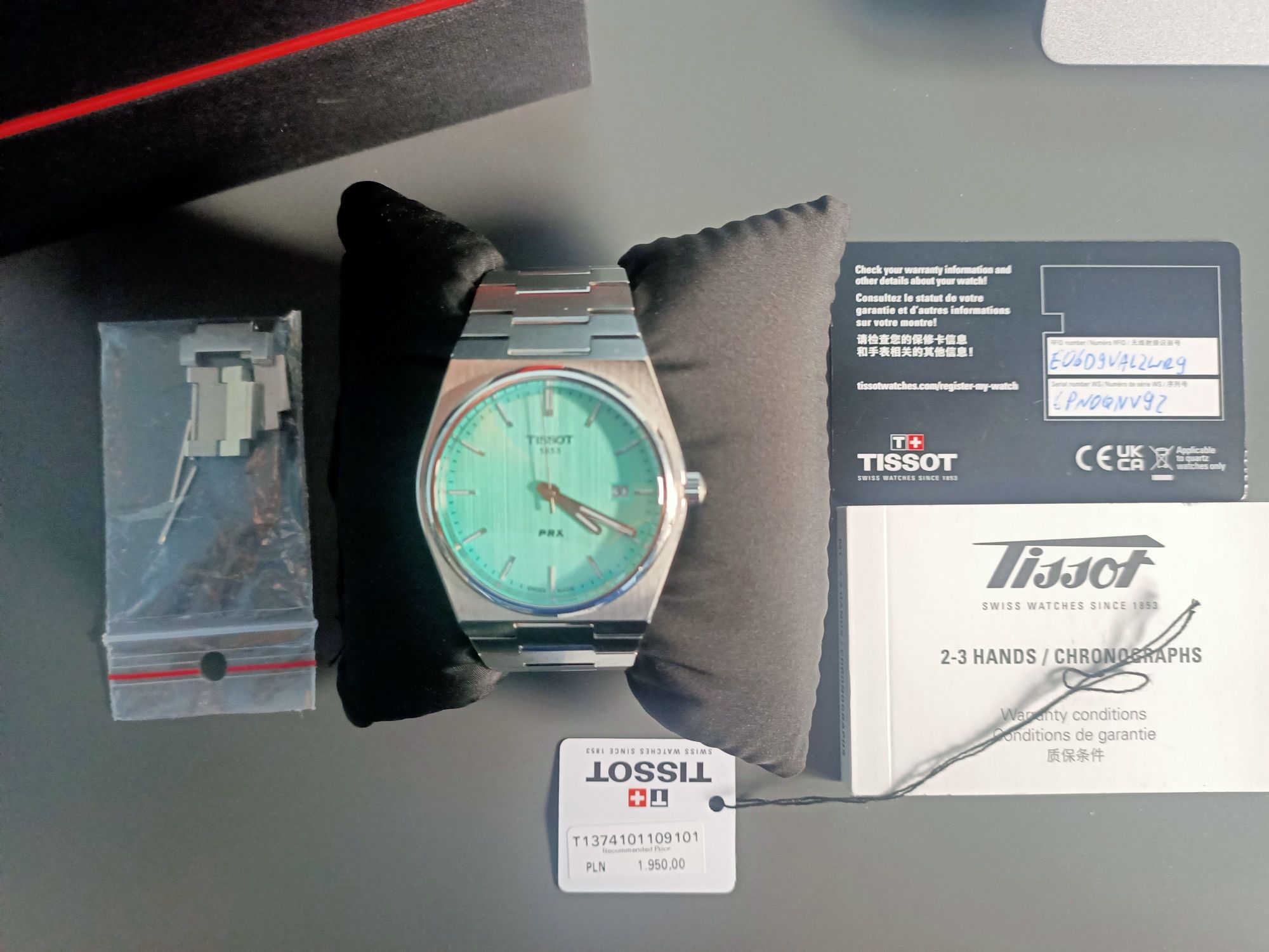 Tissot PRX “Tiffany Blue” – stan BDB - pełen zestaw