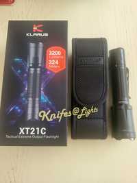 Klarus XT21C, 3200 lumens, тактичний ліхтар+фільтр
