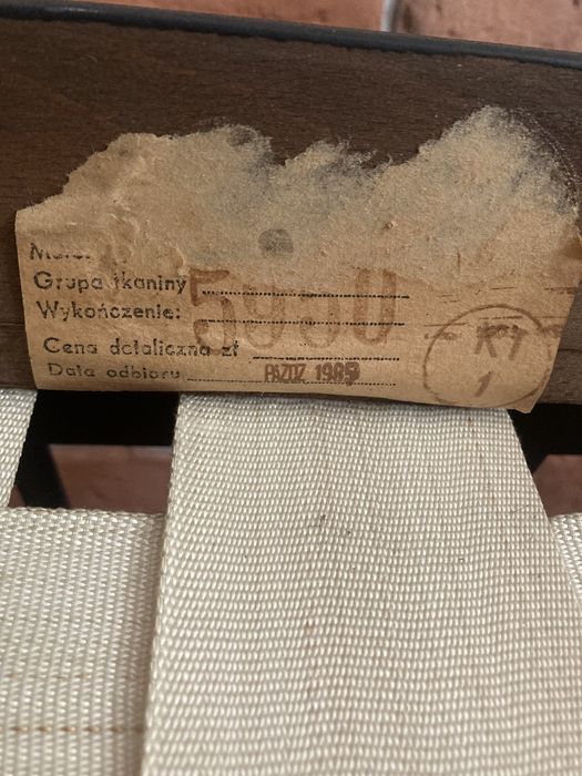 2 fotele Stobrawa z czasów PRL