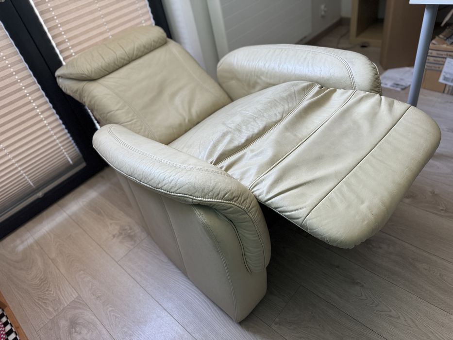 Sprzedam fotel skórzany typu lazy boy