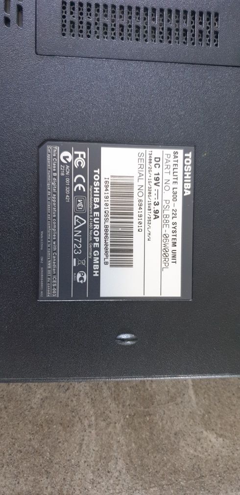 Laptop Toshiba Satellite L300 4GB, 320GB