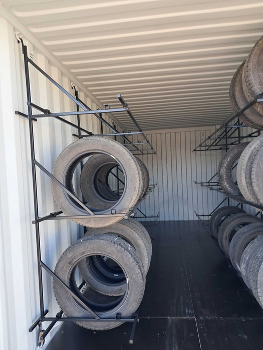 regał na opony do kontenera, regał, regały do kontenera, regał