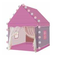 Namiot Domek dla Dzieci Zamek Pałac do Pokoju Ogrodu Domu + Lampki LED