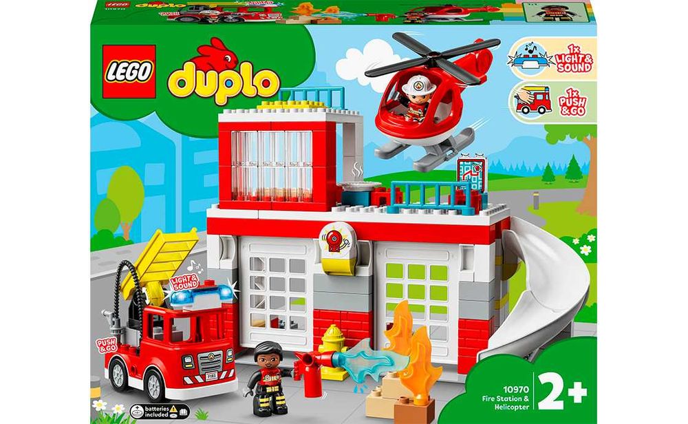 Lego Duplo 10970 Пожарная часть и вертолёт. В наличии