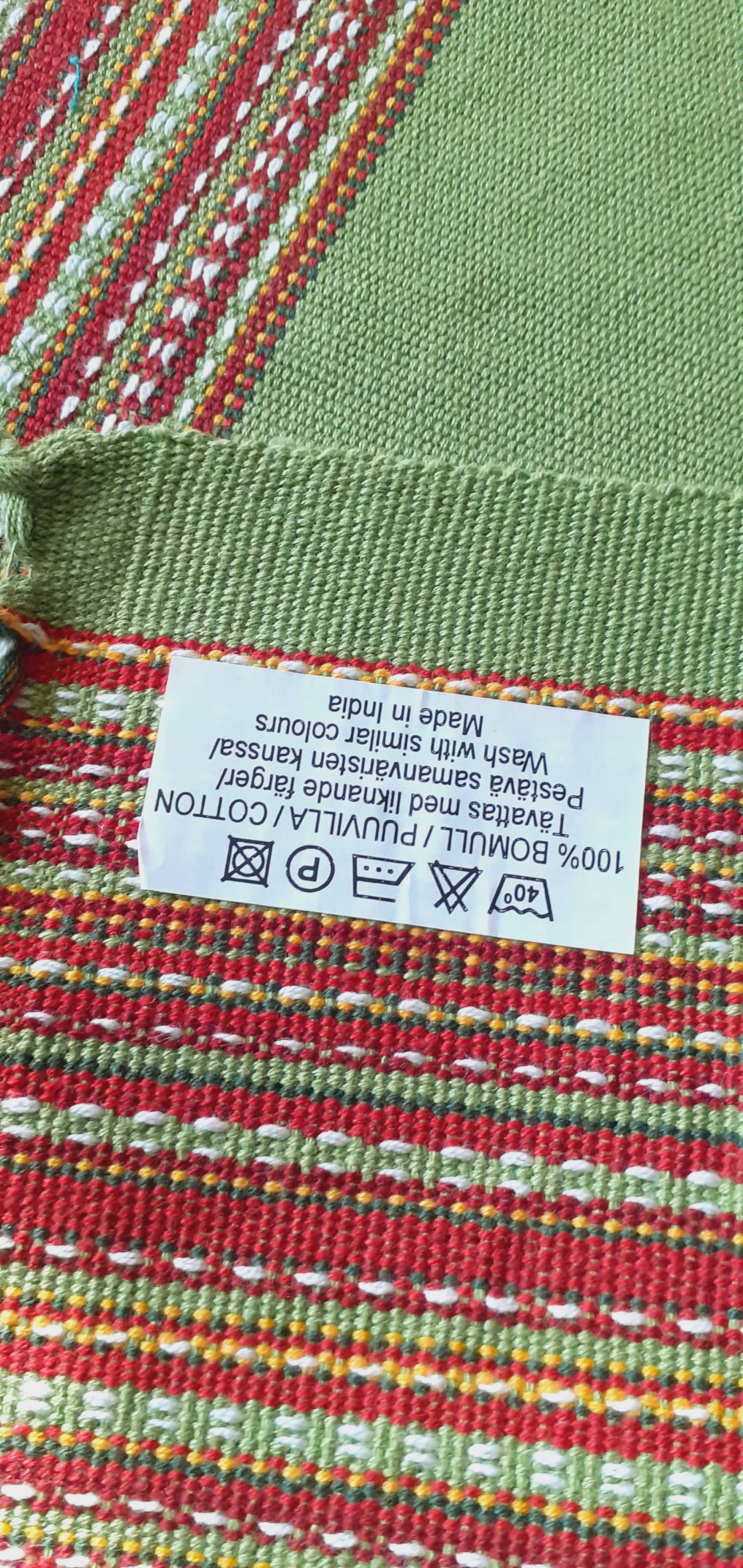 Kilim obrus makatka chodniczek bawełna gruby z frędzlami 2szt 55 zł