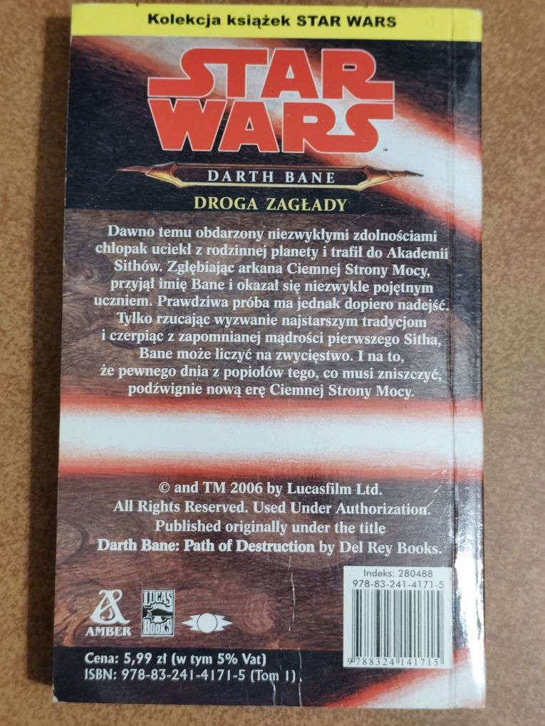 11 książek Autostopem przez galaktykę Star Wars Darth Bane Patria