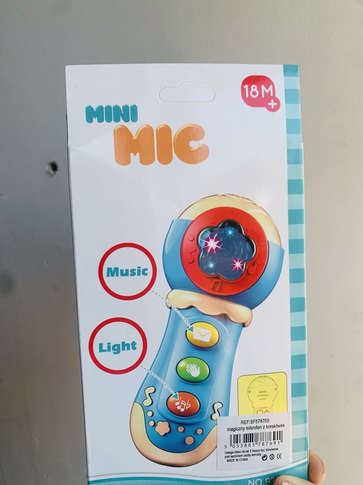 Grzechotka mikrofon dla dzieci