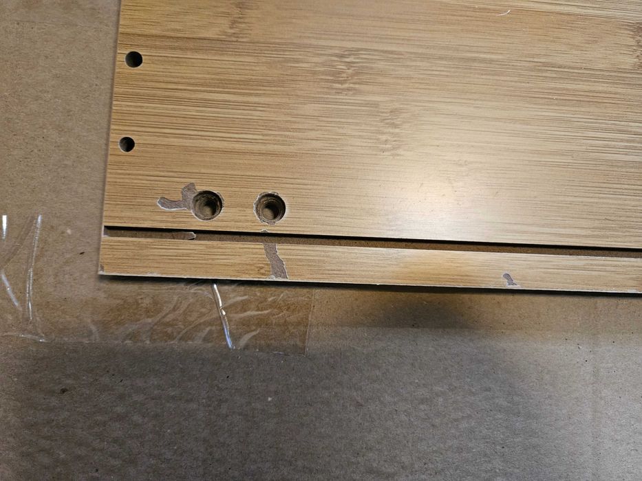 Bambusowa szafka łazienkowa z drzwiczkami