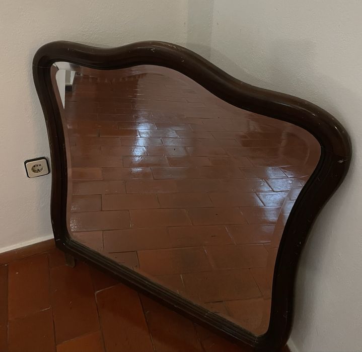 2 cadeiras vintage+espelho cabeceira