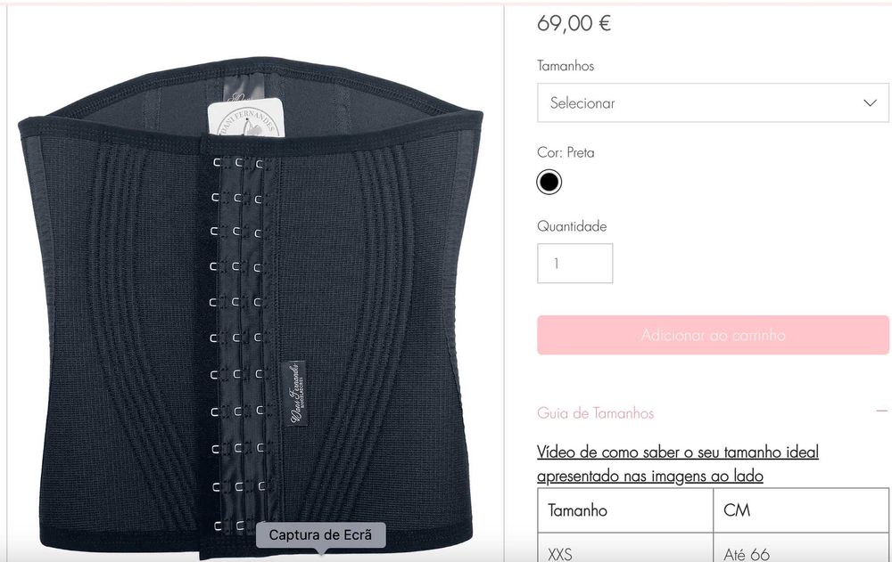 Cintas modeladoras da marca Dani Fernandes - Queima de stock