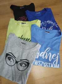 T-shirty damskie kpl 5 szt