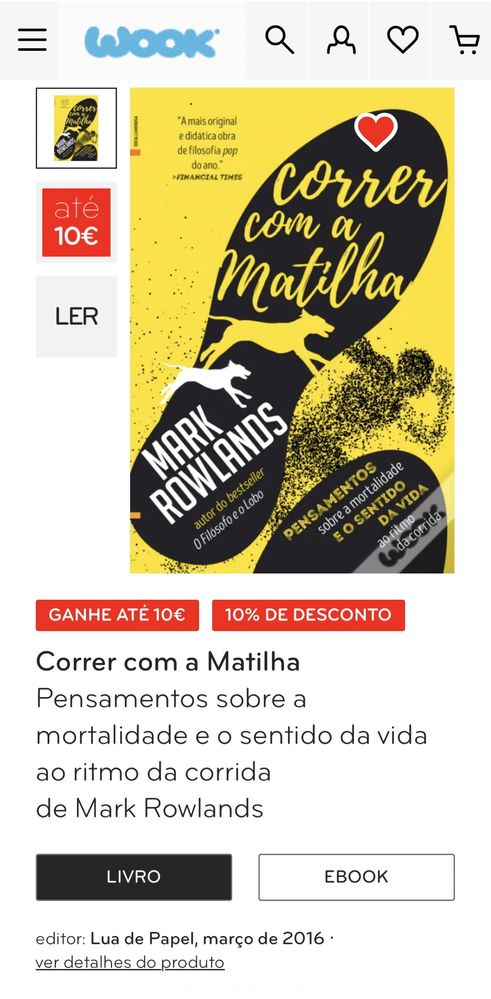 “Correr com a Matilha”, Mark Rowlands