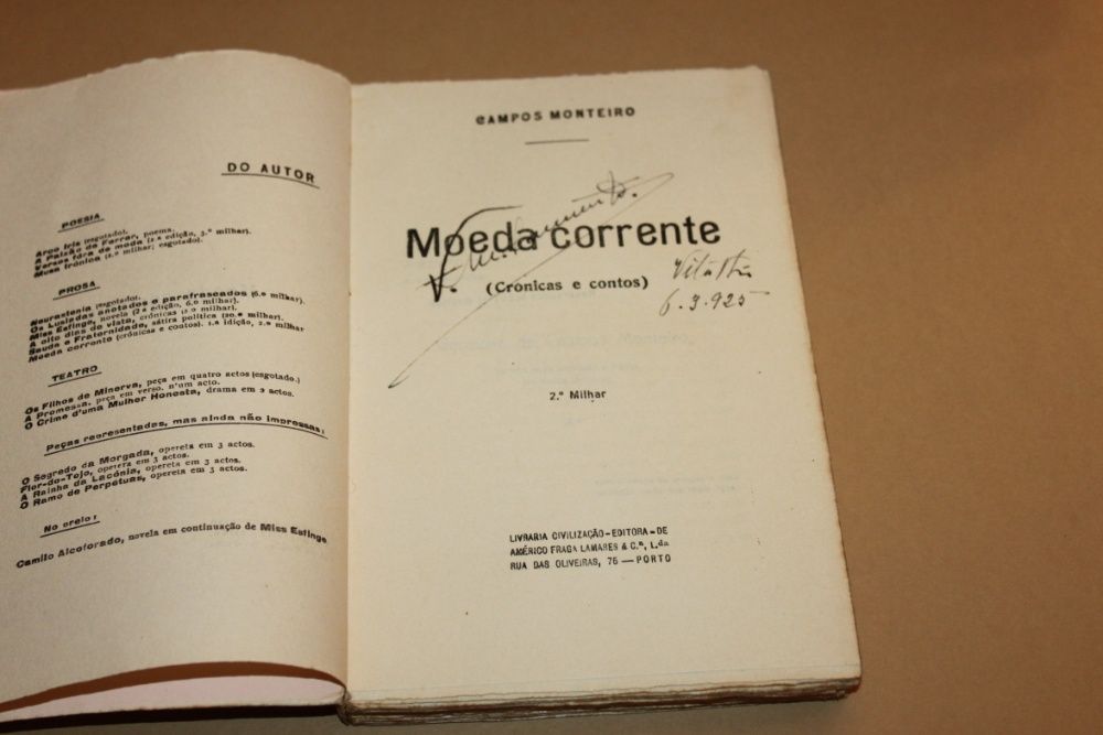 Moeda Corrente-Crónicas e Contos/Campos Monteiro