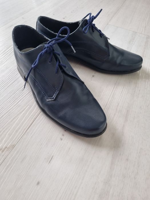 Buty wizytowe, komunijne dla chłopca 33 granat