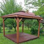 altana ogrodowa MALTA 3X3 wiata pergola zadaszenie altanka słupy 12x12