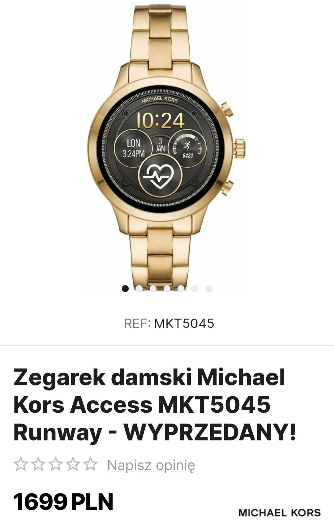 Zegarek Smartwatch Michael Kors MKT5045