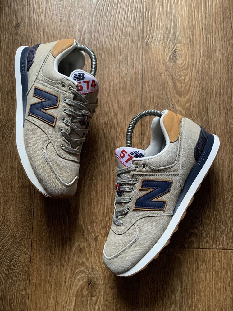 New Balance 574 Canvas мужские спортивные тканевые кроссовки