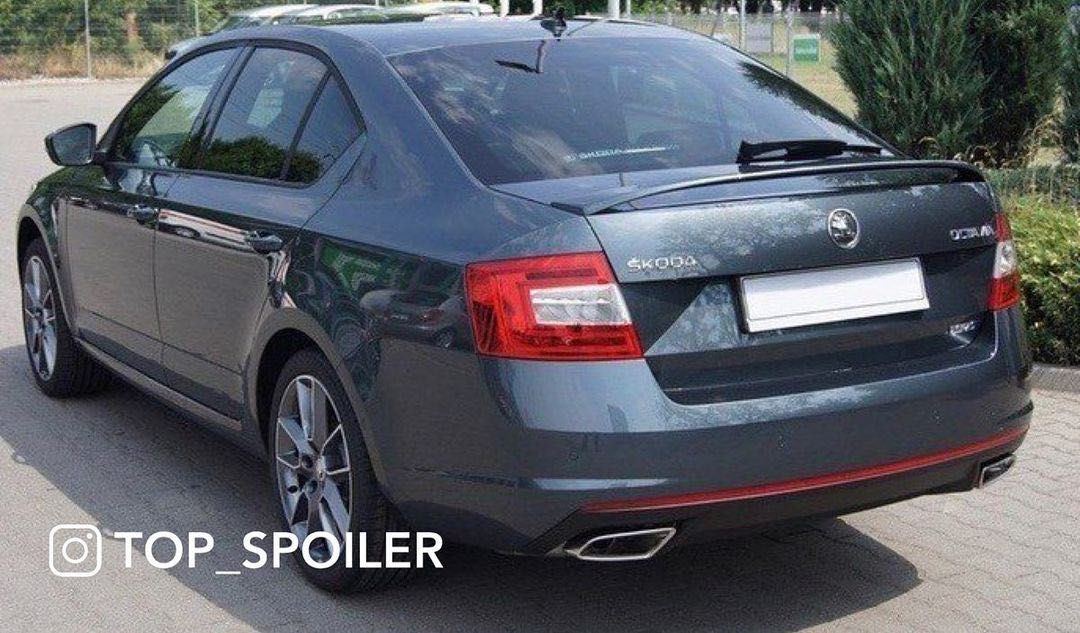 Спойлер накладка багажника Шкода Skoda Octavia a7 2015-2017 стиль RS