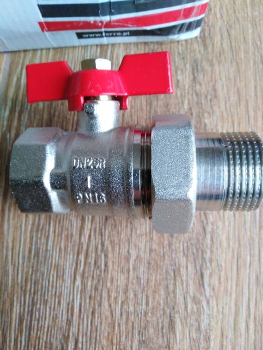 Zawór kólowy ze sróbunkiem 1" cal 6szt.