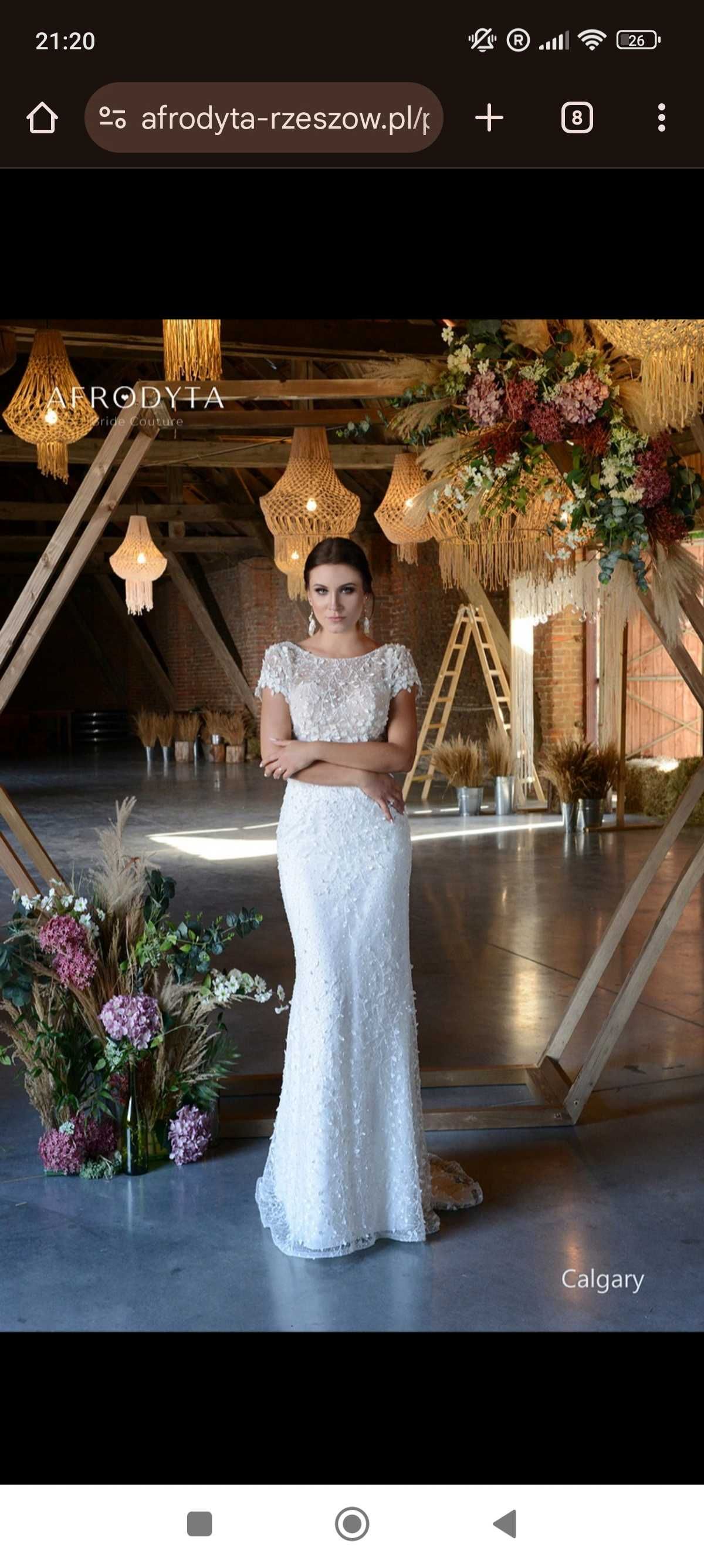 Suknia ślubna w stylu syreny