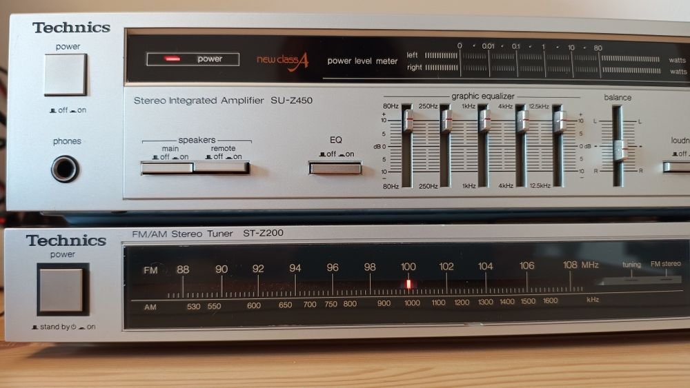 Zestaw Technics z gramofonem plus kolumny