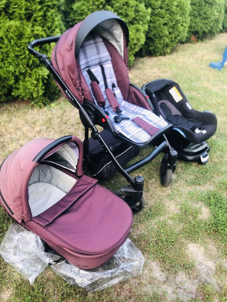 3w1! Wózek Jedo + fotelik isofix Maxi Cosi. Gondola+Spacerówka+Fotelik