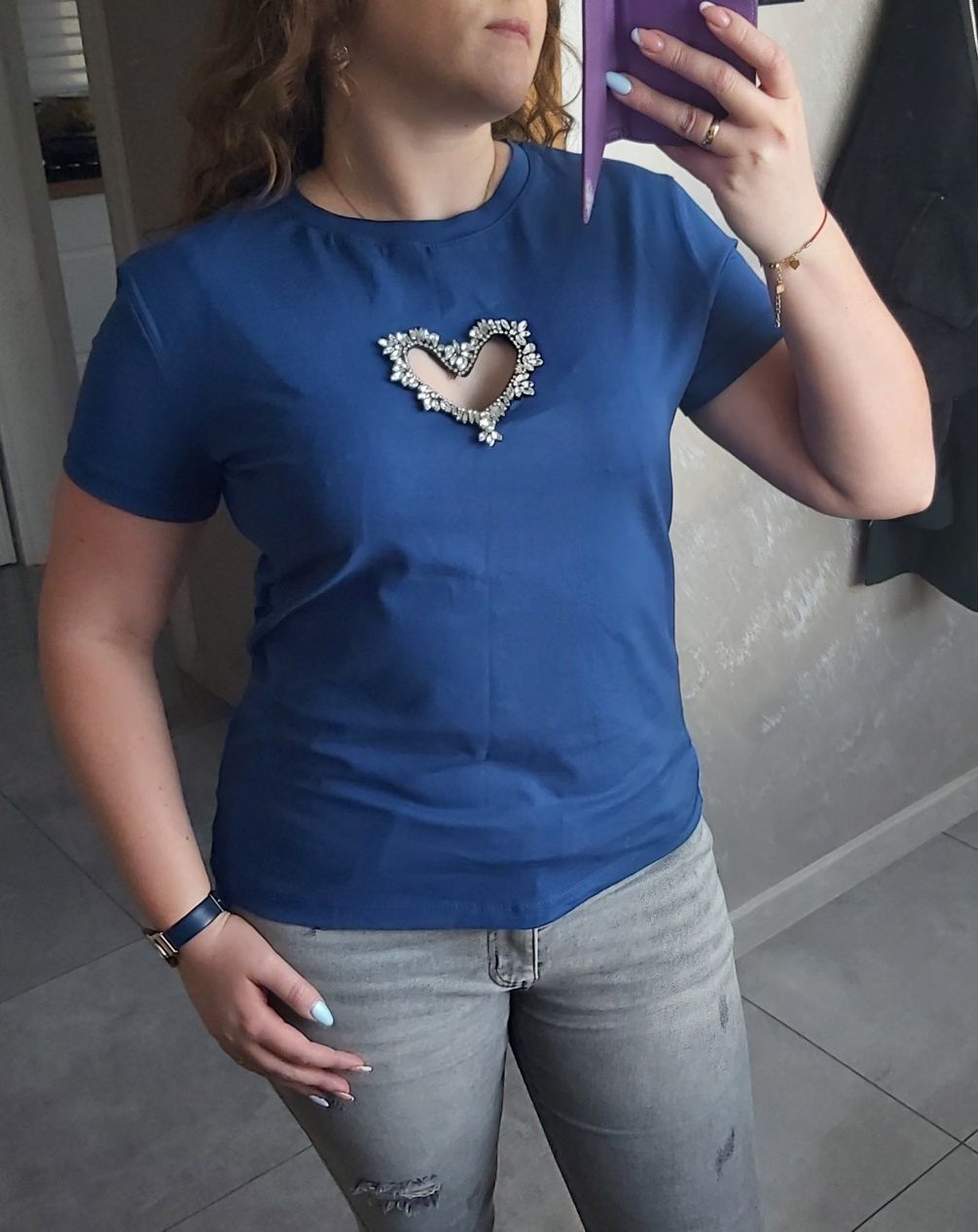 Sprzedam bluzkę damską,T-shirt z sercem HIT Nowa