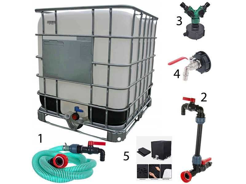 Zbiornik na wodę 1000l-600l pojemnik na wodę- Mauzer IBC - Czysty