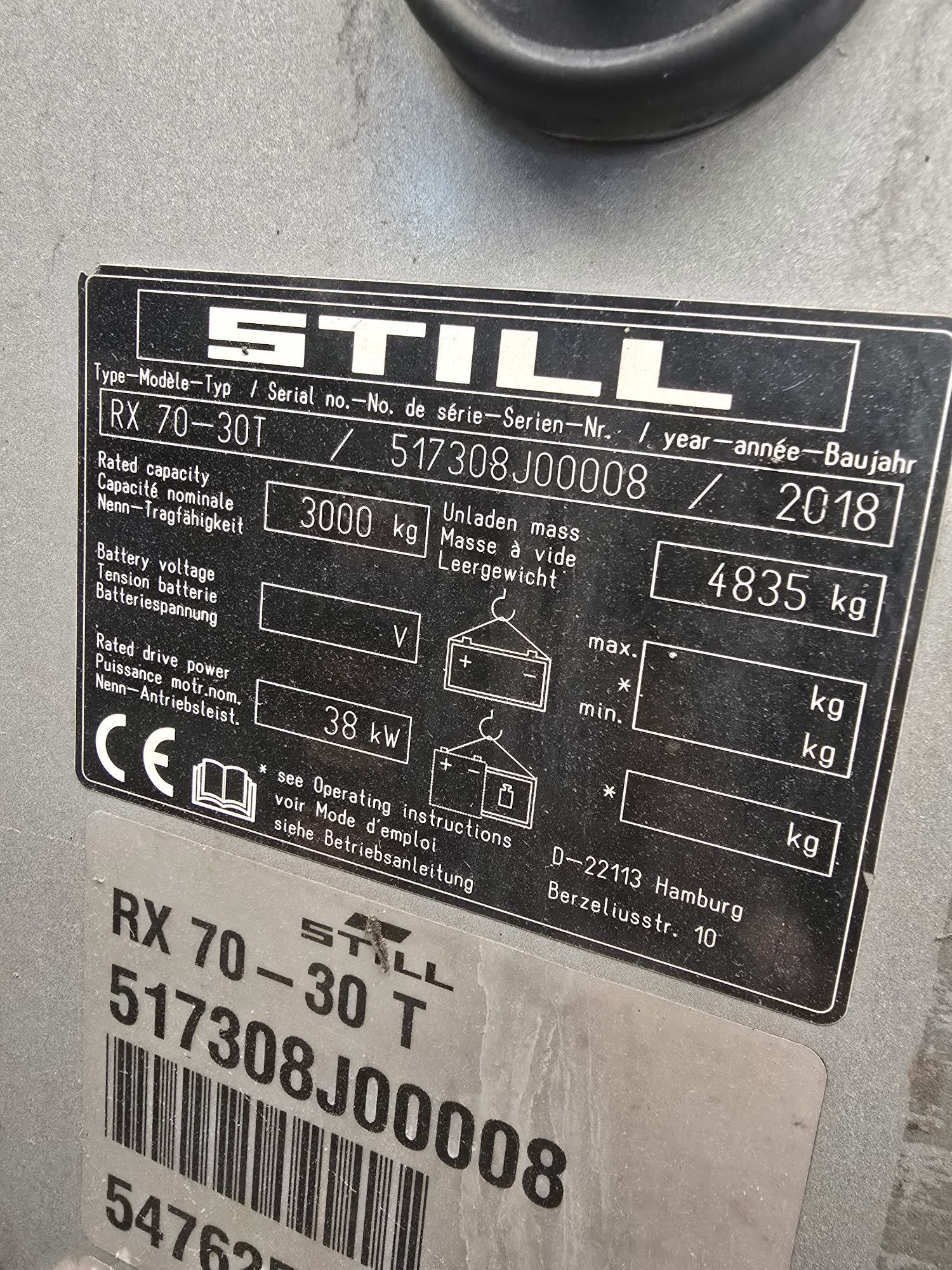 Still Rx 70. 3T gas pełna opcja igła