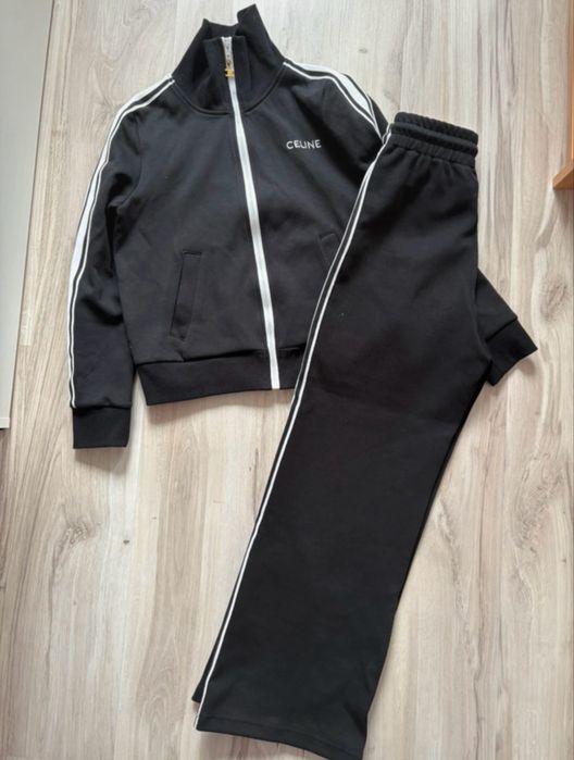 Komplet dresowy Celine S czarny bluza spodnie