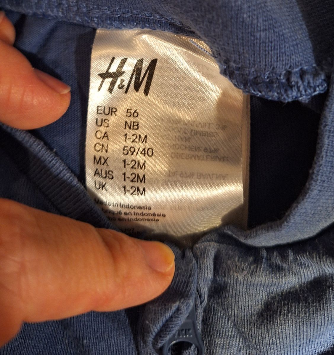 H&M, piżama niemowlęca 2-pak, 56
