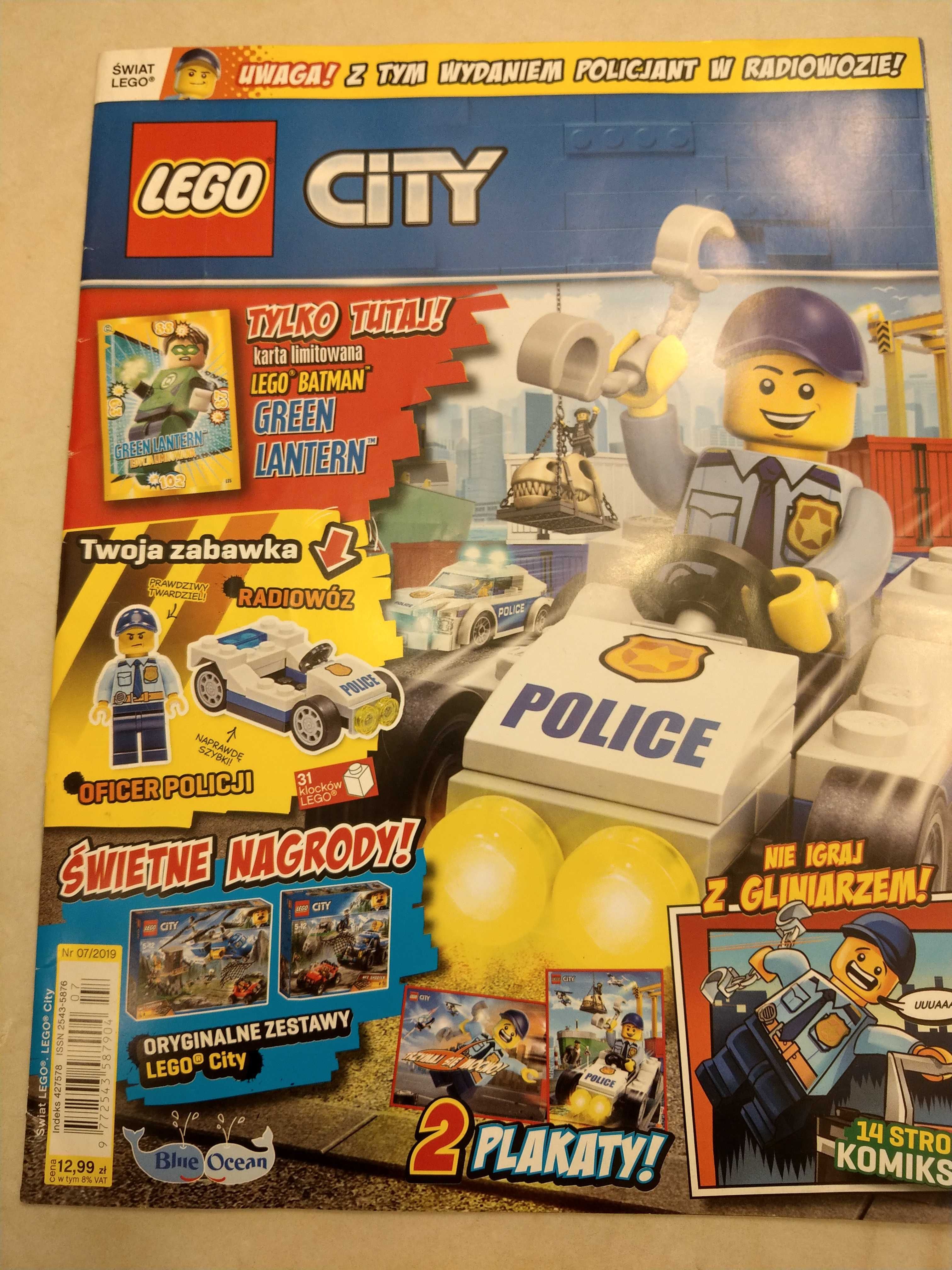 Lego city - gazetki bez klocków 2/2019, 7/2019, 8/2019.