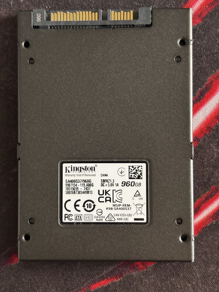 Диск  SSD 1 Tb Kingston SA400S37/960G (A400 960 GB)