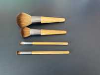 Ecotools zestaw 4 mini pędzli bambusowych zestaw podróżny
