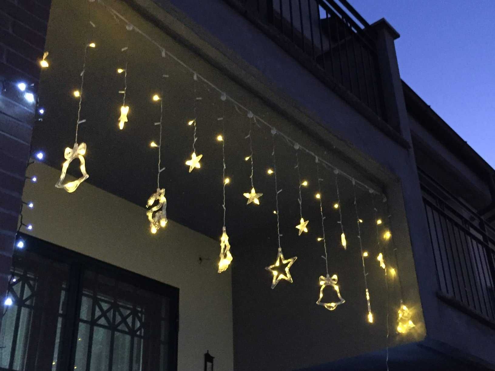 Luzes de Natal com 14 luzes, 8 modos