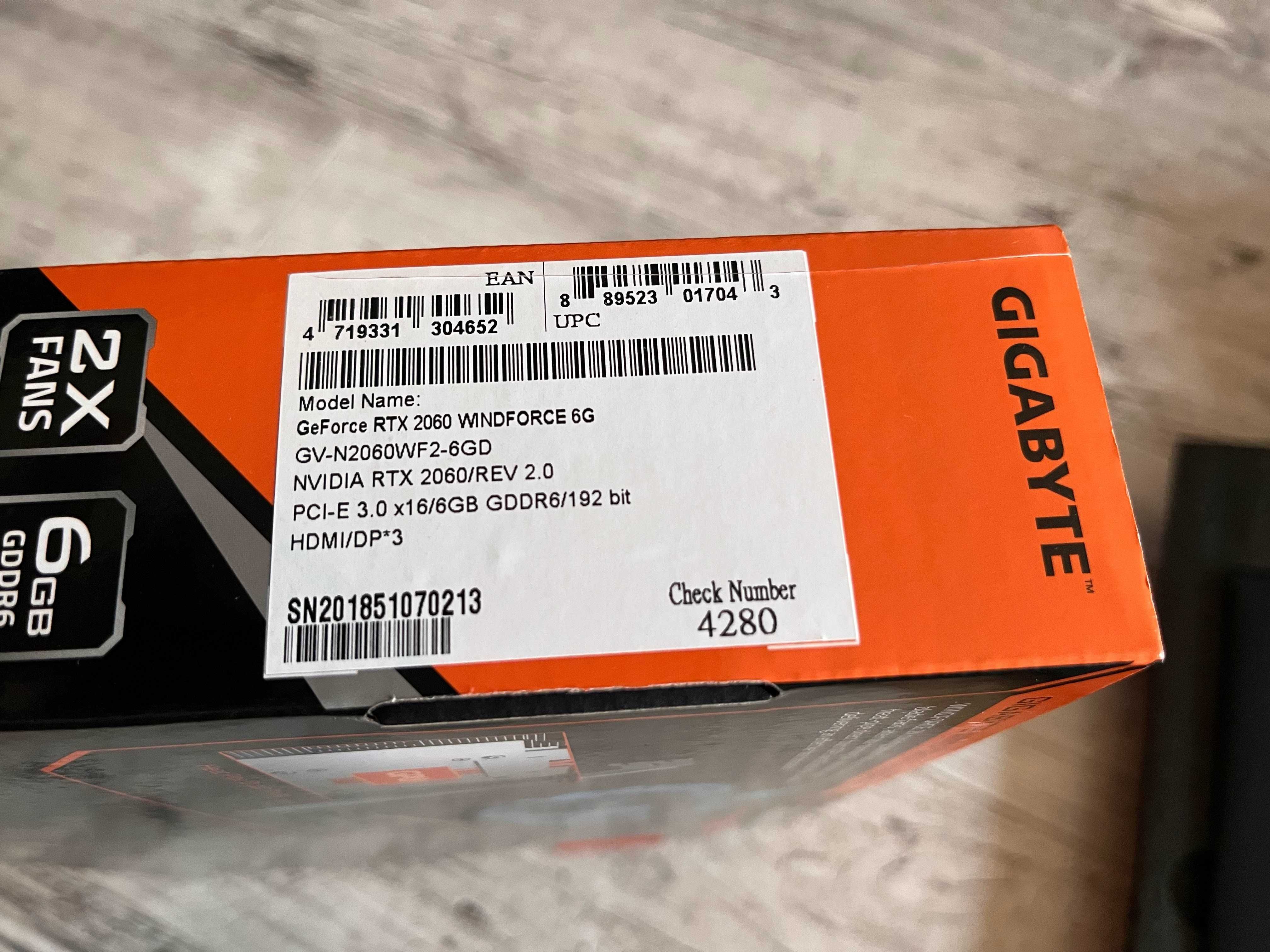 Gigabyte RTX 2060 6GB
