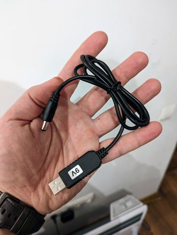 Шнур для роутера від павербанка,USB to DC 12v,9v (кабель , перехідник)