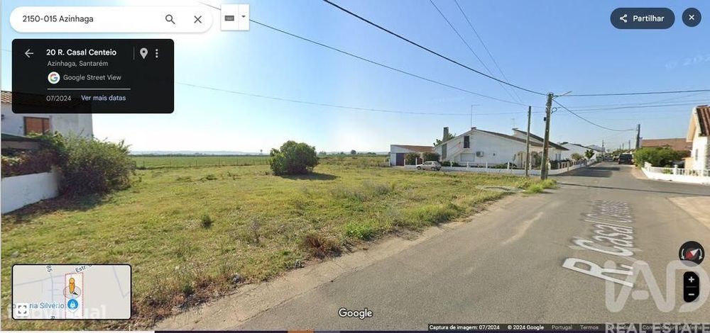 Terreno em Azinhaga de 375,00 m2